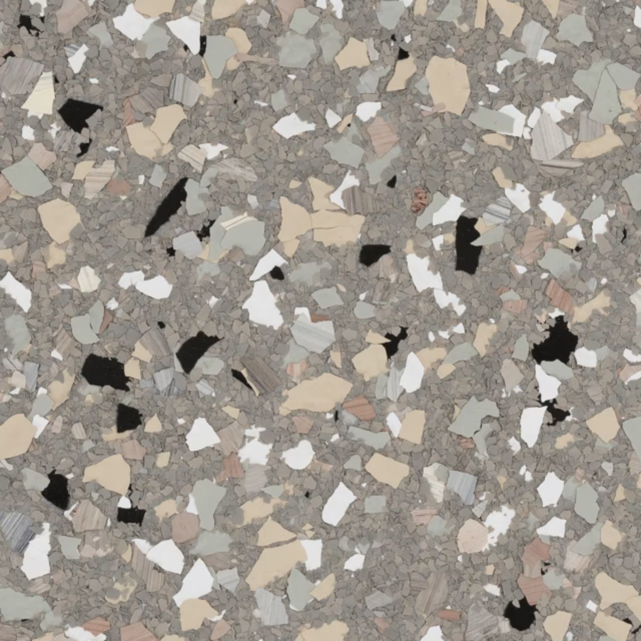 Yosemite epoxy flake color — Crete Creations LLC Joplin MO